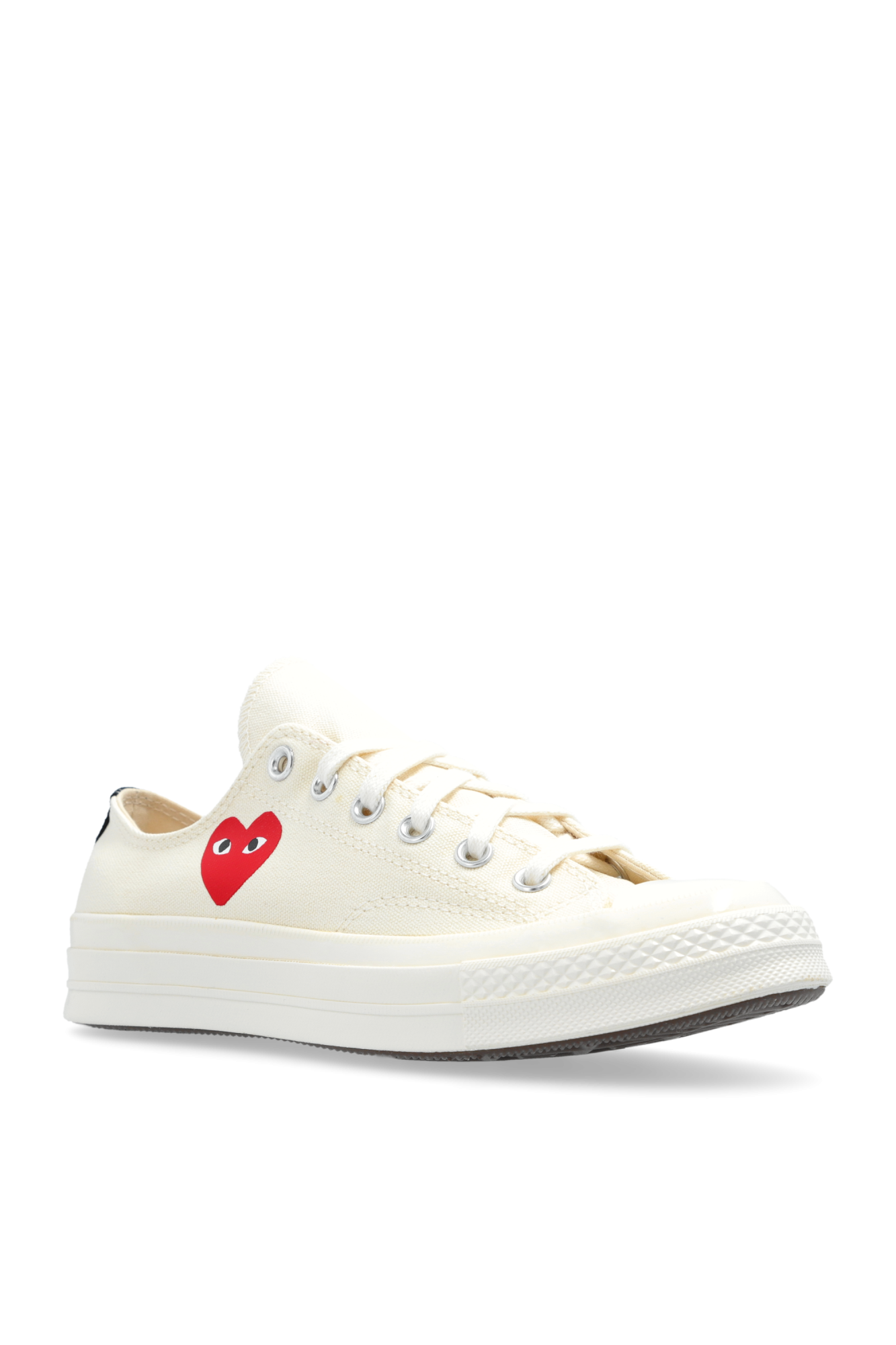 White Comme des Garçons Play X Converse Comme des Garçons